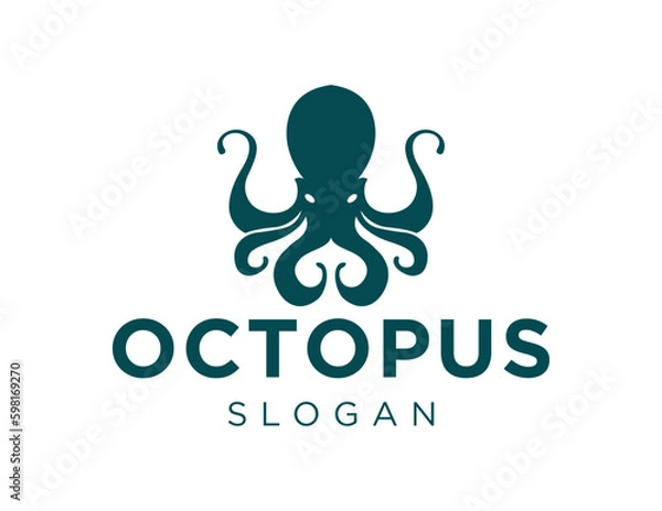 Fototapeta Logo about Octopus on a white background. created using the CorelDraw application.