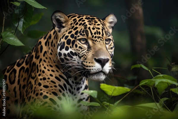 Fototapeta Jaguar, Generative AI