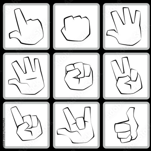 Obraz hand set