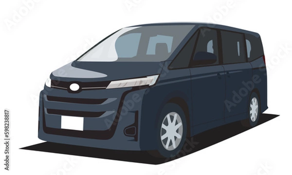 Obraz 黒いワンボックスカー