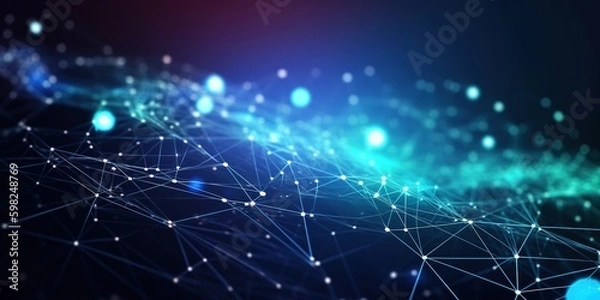 Obraz abstract light background. Generative AI