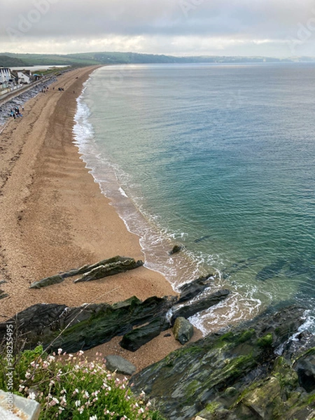 Fototapeta On the beach at Torcross, Devon