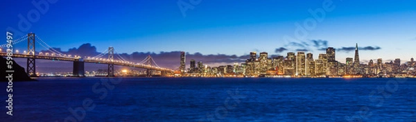 Obraz Bay Bridge i San Francisco