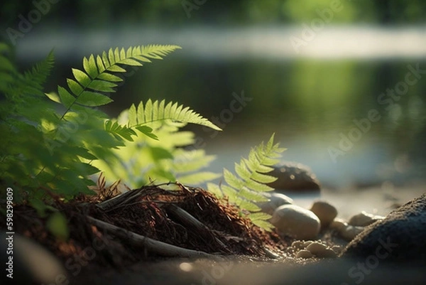 Obraz the forest and psychic wave