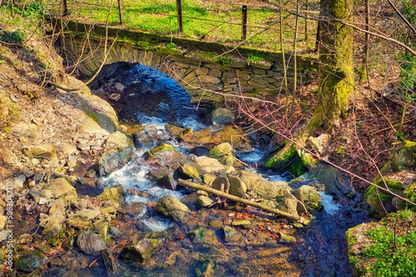 Fototapeta Bach - Brücke 