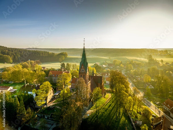 Obraz Basilica of the Nativity of the Blessed Virgin Mary in Gietrzwałd, Warmia and Mazury, Poland, Europe