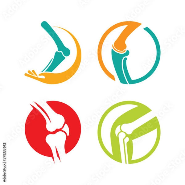 Obraz Joint bones vector logo design for orthopedic clinics