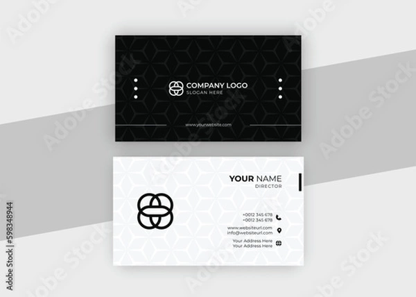 Obraz Corporate modern business card design template