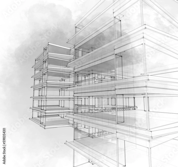 Obraz The city sketch.