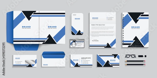 Obraz 	
Corporate identity template set. Business stationery template vector.