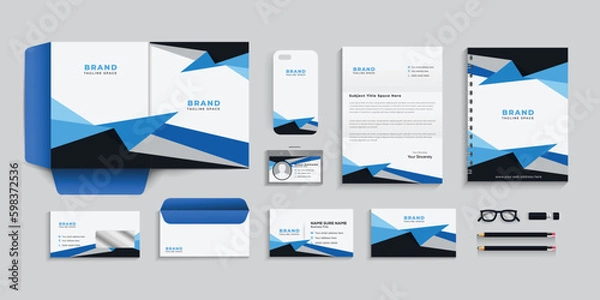 Obraz Business stationery set, Corporate identity template vector. 

