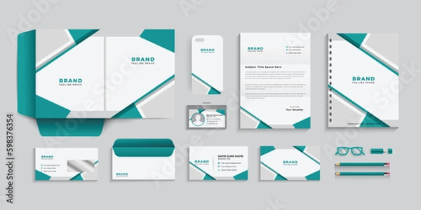 Obraz 	
Corporate identity template set. Business stationery template vector.