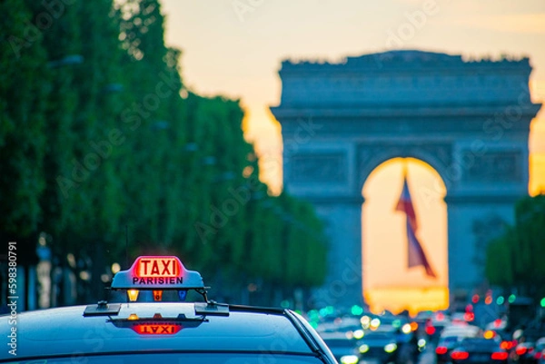 Obraz Parisien taxi