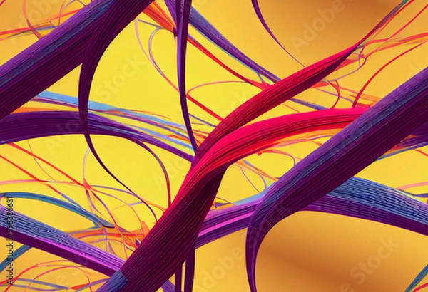 Obraz Seamless Quilled Paper Art