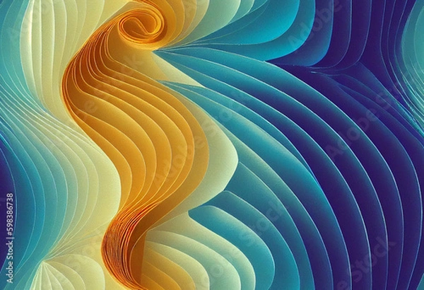 Obraz Seamless Quilled Paper Art