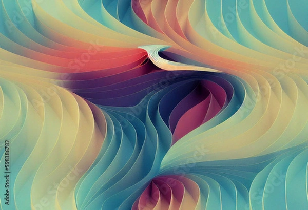 Obraz Seamless Quilled Paper Art