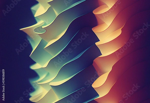 Obraz Seamless Quilled Paper Art