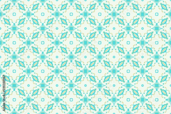 Fototapeta Seamless batik pattern,geometric tribal pattern,it resembles ethnic boho,aztec style,ikat style.luxury decorative fabric pattern for famous banners.designed for use fabric,curtain,carpet,Batik