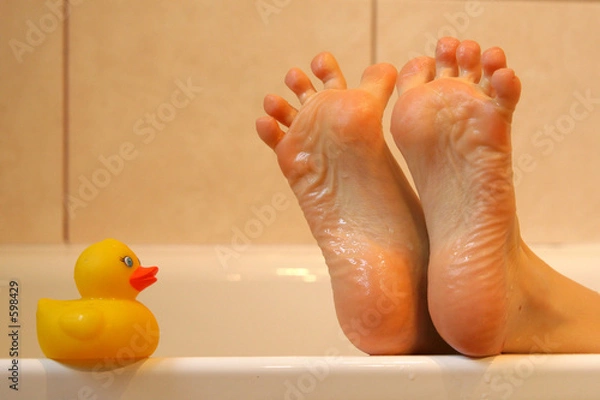 Obraz kaczka do kąpieli stóp