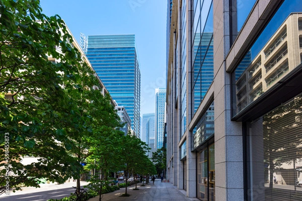 Obraz (東京都ｰ都市風景)丸の内ストリート風景８