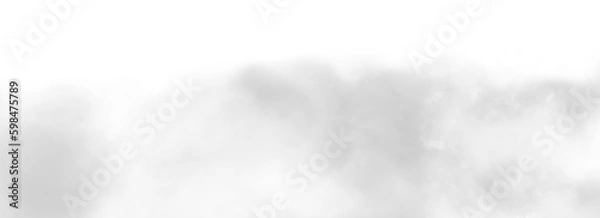 Fototapeta Colorful smoke steam isolated transparent background. Fog and mist effect for text or space