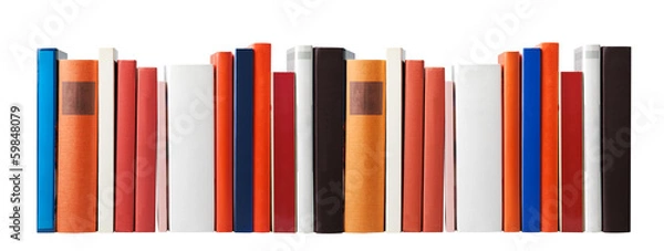 Obraz Puste książki na białym tle