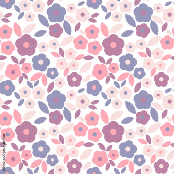 Obraz seamless pattern with colorful flowers