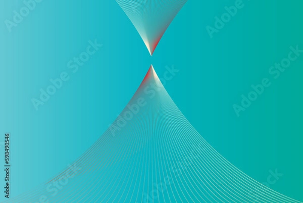 Fototapeta Line spiral contact abstract vector background