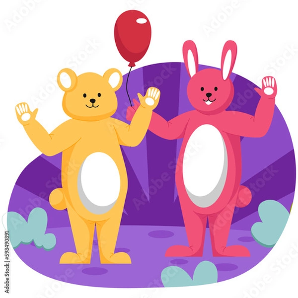 Obraz Mascot Illustration