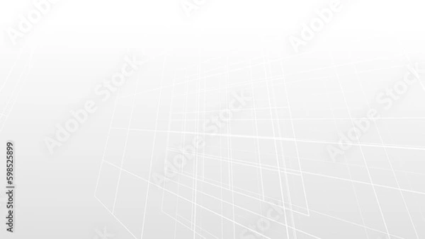 Fototapeta Abstract white gray colors with lines pattern texture business background.