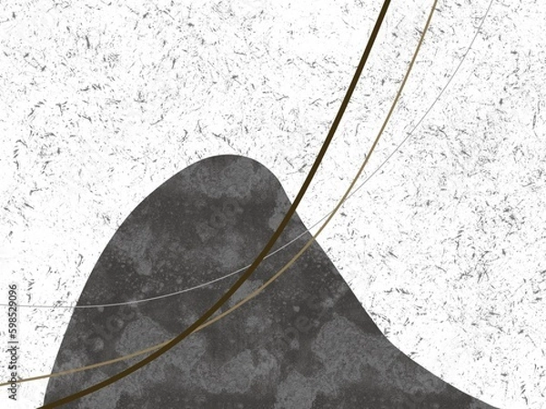 Obraz black and white digital art