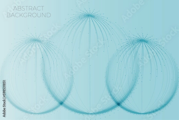 Fototapeta Circle spiral line futuristic abstract background vector