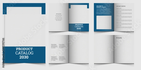 Fototapeta Modern product catalog design, Company product catalogue design, modern concept, minimalist layout use for business profile template
