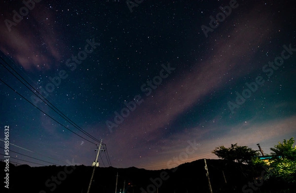 Obraz starry night sky