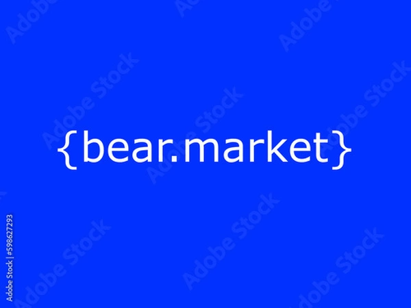 Fototapeta Bear market