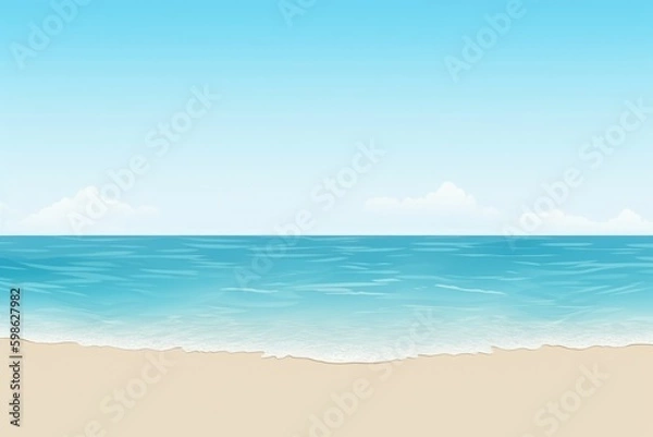 Fototapeta Empty sea and beach background