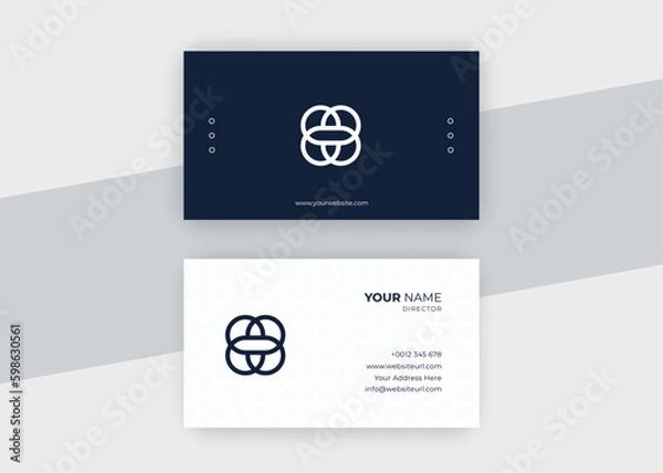Obraz corporate modern business card template