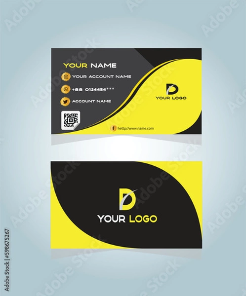Obraz business card template