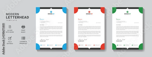 Obraz Letterhead Template	
