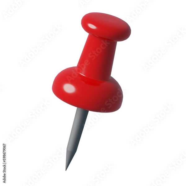Obraz Red Push Pin