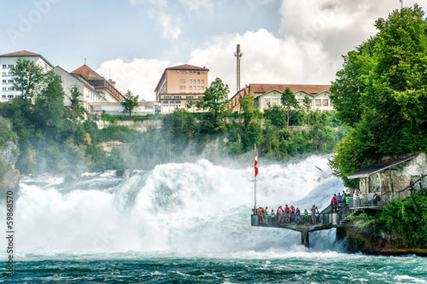 Fototapeta Rheinfall in Swiss