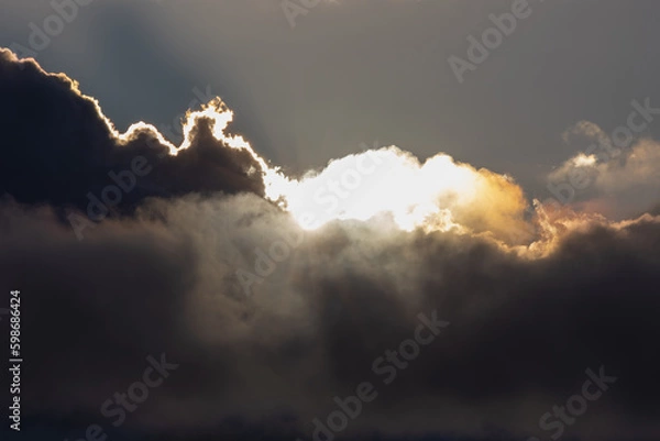 Obraz sunset in the mountains