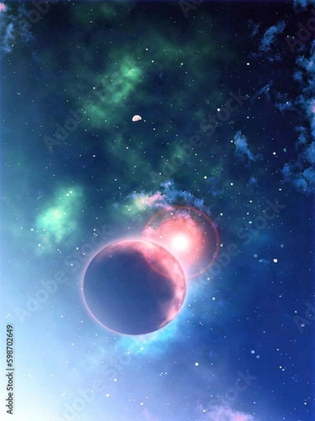 Fototapeta Planet Bright Galaxy