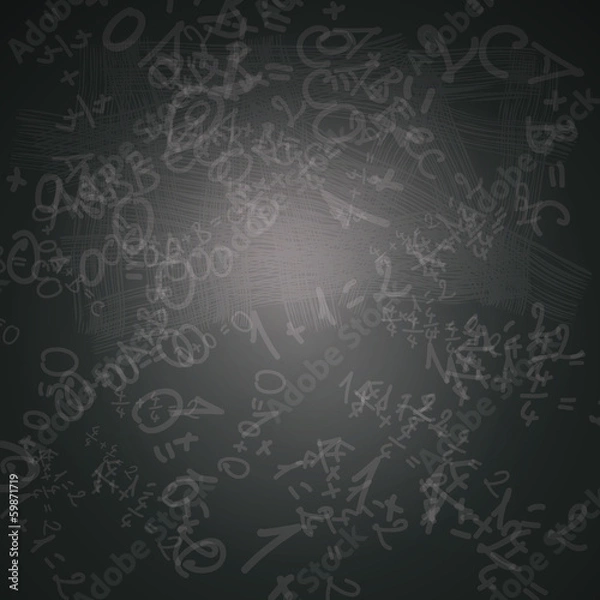 Fototapeta Abstract Vector Background. Dirty Blackboard.