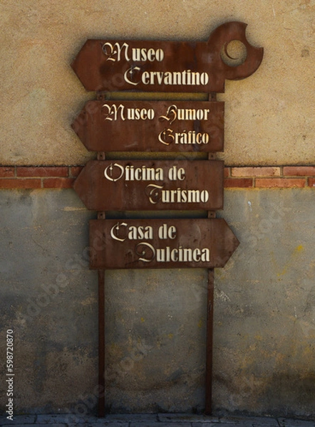 Obraz Informational direction signs