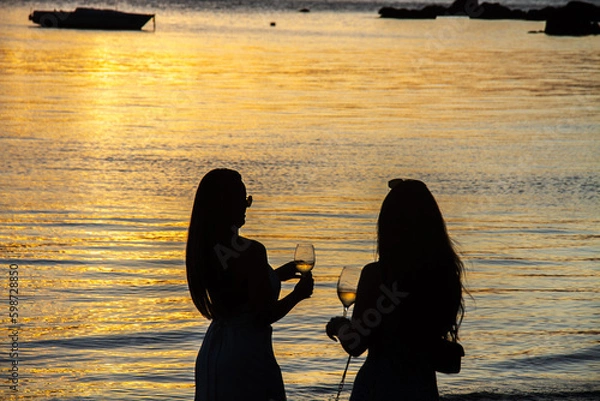 Obraz Garotas e taças