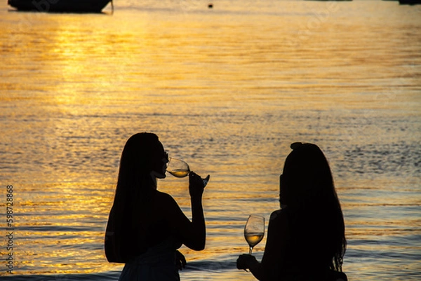 Obraz Garotas e taças