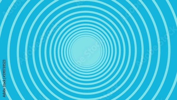 Obraz Blue Circle Spirals 