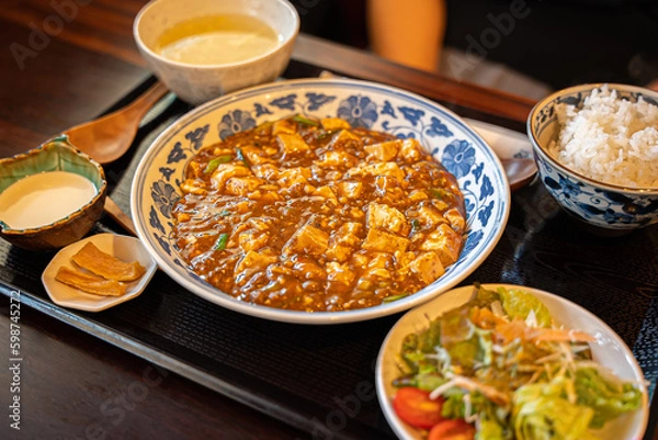 Fototapeta 麻婆豆腐