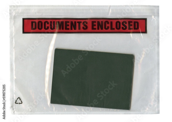 Obraz dokument w opakowaniu